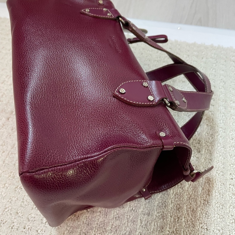 Kate Spade New York Pebble Leather Satchel in Burgundy/red. Vintage vibe - Picture 4 of 15